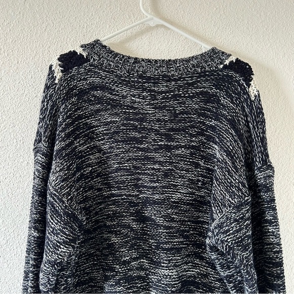 VTG Front Line Men’s Knit Cardigan Medium Black White Argyle Preppy Grandpa - Picture 9 of 11